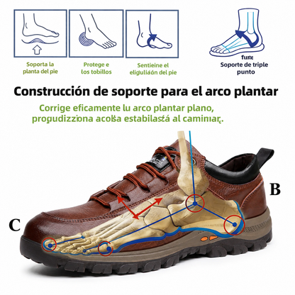 🎉 50% de descuento hoy: ¡no te lo pierdas! 🔥 Marca australiana premium ✅ Zapatos ortopédicos de cuero auténtico: suaves, cómodos y con excelente soporte 🦶 Alivian el dolor de pies.