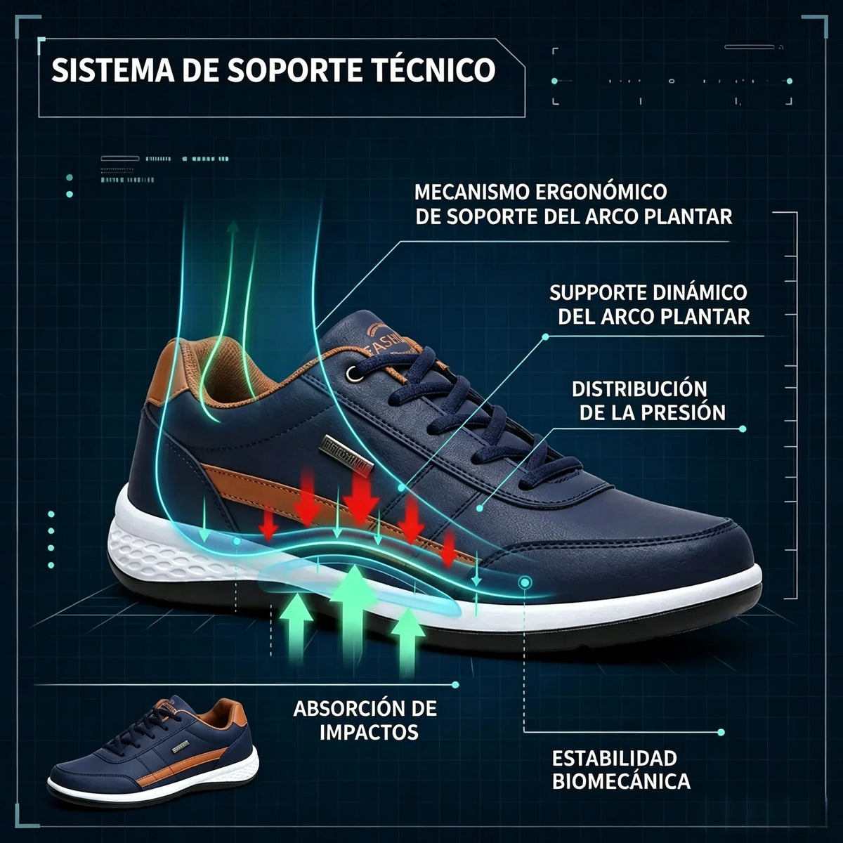 🔥 ¡Último día! ¡70% de descuento! ✅ Calzado ortopédico diseñado específicamente para personas con problemas en los pies; ofrece soporte para el arco y alivia el dolor de espalda, articulaciones y pies.