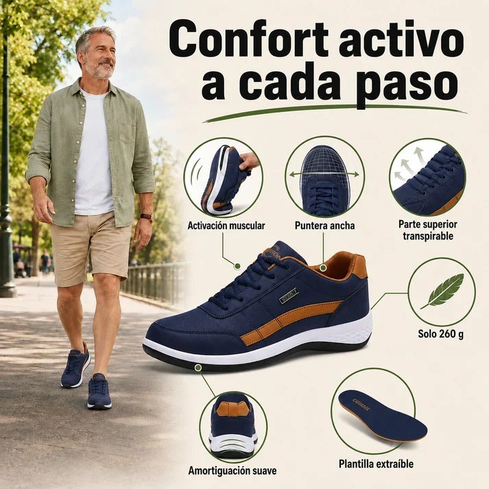 🔥 ¡Último día! ¡70% de descuento! ✅ Calzado ortopédico diseñado específicamente para personas con problemas en los pies; ofrece soporte para el arco y alivia el dolor de espalda, articulaciones y pies.