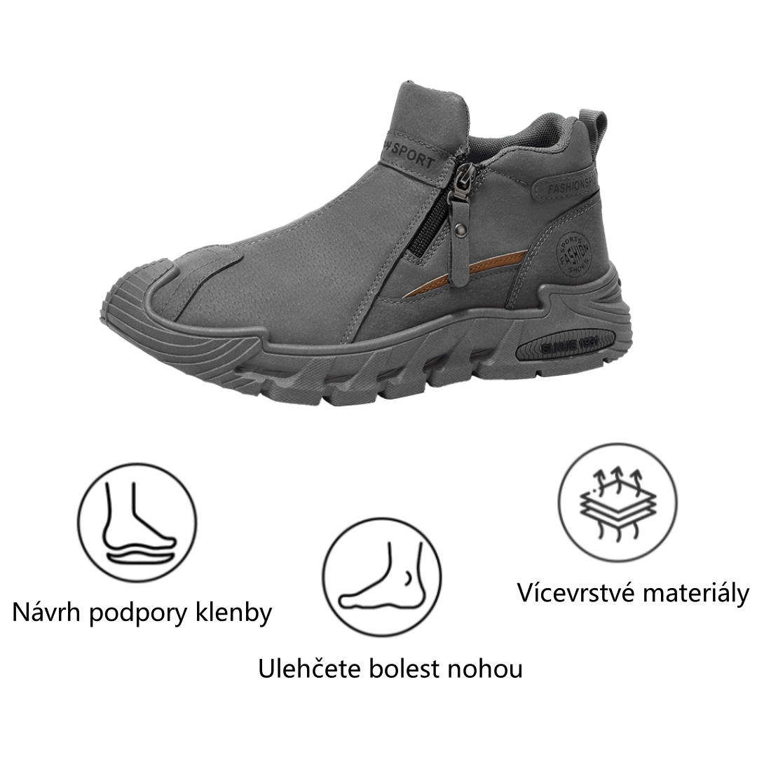 【⏰Hoy, 70 % de descuento - la oferta termina pronto🔥】Calzado de senderismo antideslizante BlanKona®: fabricado en piel de vacuno italiana, con soporte para el arco, cómodo y resistente, ¡alivia las molestias en los pies!
