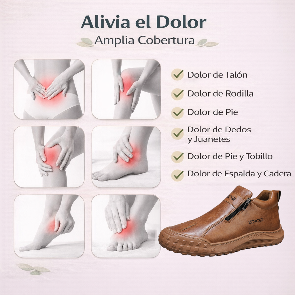 🎁 Oferta especial: 50% de descuento 🎁 Zapatos ortopédicos de cuero para hombre — Cosidos a mano 👟 Impermeables y antideslizantes ✅ Soporte para el arco del pie — Cómodos para caminar