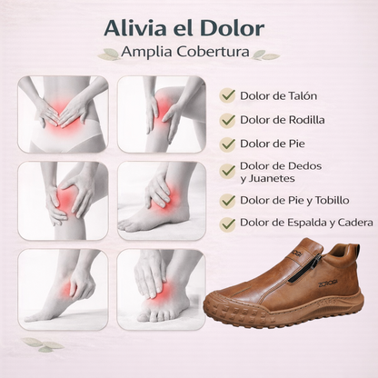 🎁 Oferta especial: 50% de descuento 🎁 Zapatos ortopédicos de cuero para hombre — Cosidos a mano 👟 Impermeables y antideslizantes ✅ Soporte para el arco del pie — Cómodos para caminar