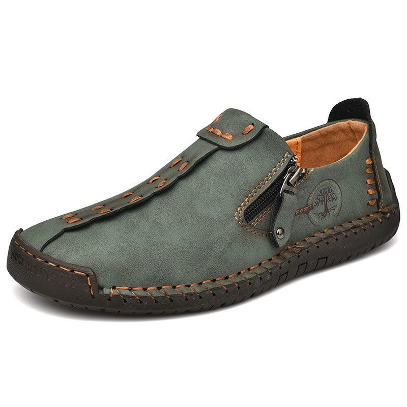 Zapatos ortopédicos cómodos y informales — piel de vacuno italiana mate, con soporte para el arco