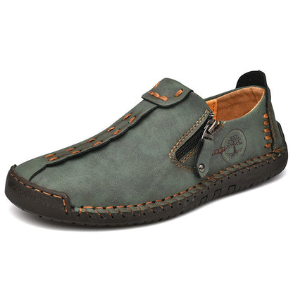 Zapatos ortopédicos cómodos y informales — piel de vacuno italiana mate, con soporte para el arco