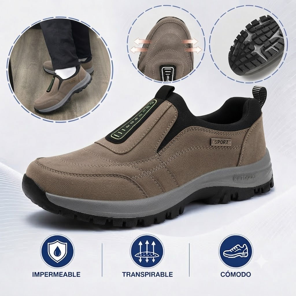 🔷 50 % de descuento hoy ⬛⏰ Textura de gamuza mate de primera calidad; marca australiana de lujo; suaves y cómodos; fáciles de poner y quitar 🦶 Calzado ergonómico correctivo para caminar