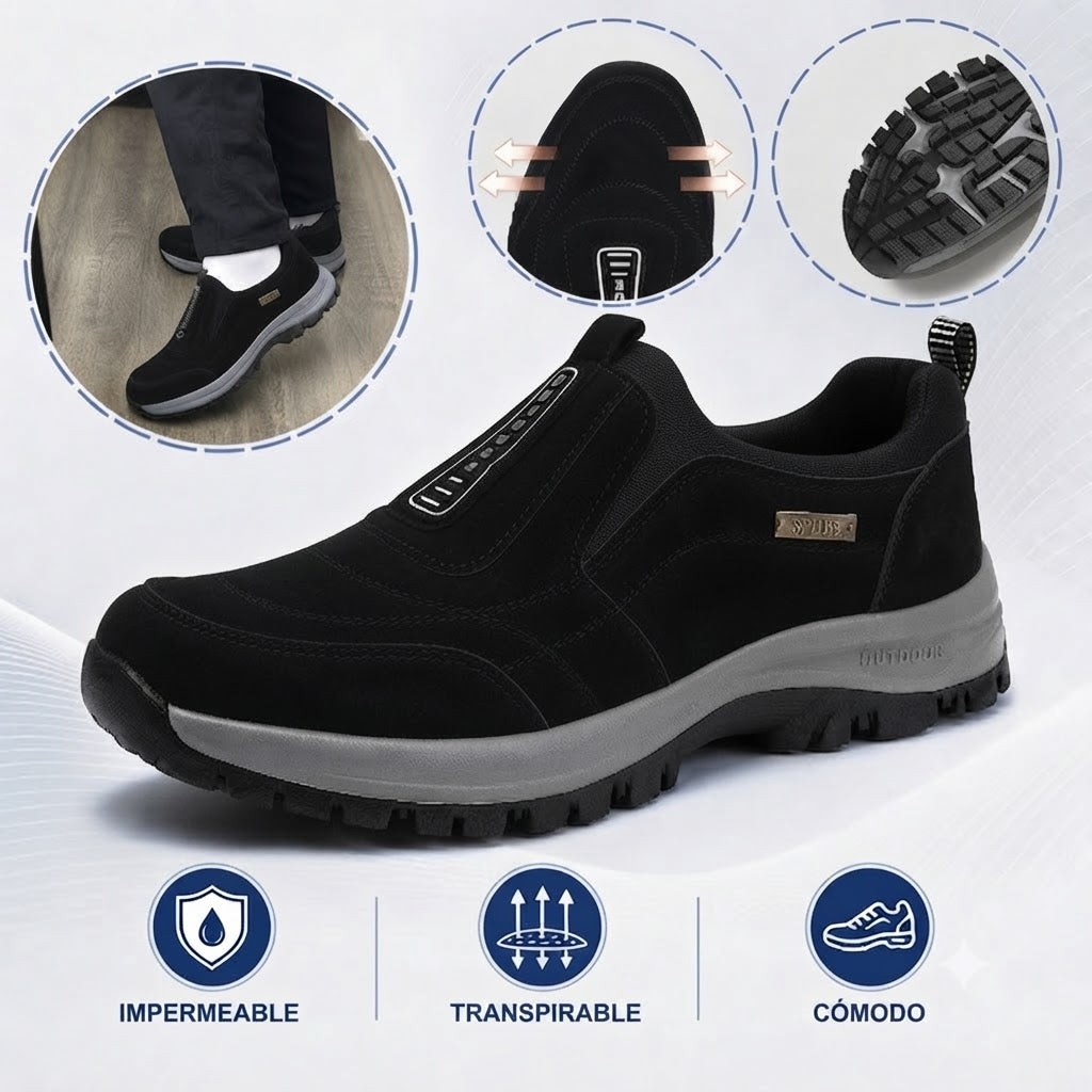 🔷 50 % de descuento hoy ⬛⏰ Textura de gamuza mate de primera calidad; marca australiana de lujo; suaves y cómodos; fáciles de poner y quitar 🦶 Calzado ergonómico correctivo para caminar