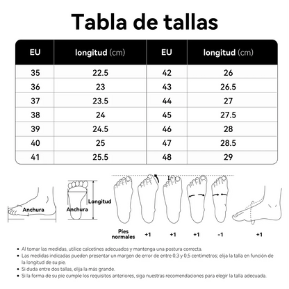 ¡Último día, 50% de descuento! ⏰ | Alivia el dolor de pies y la fascitis plantar: Zapatos ortopédicos cómodos e impermeables.