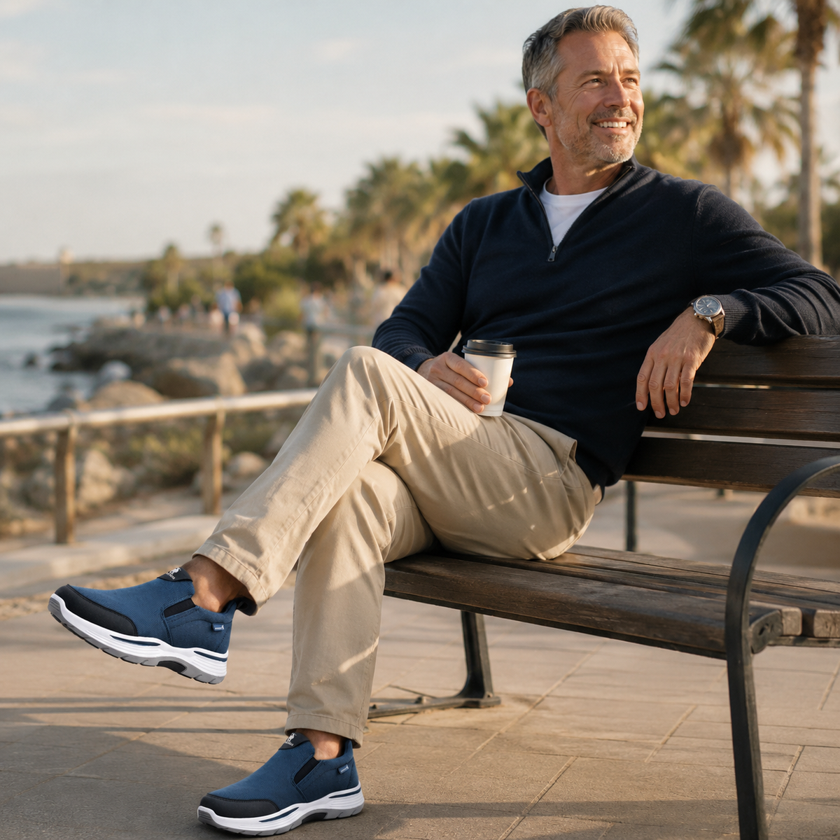 🔥 Zapatos ortopédicos con diseño ergonómico ⏰ Zapatos de lona ligeros y transpirables 👞 Proporcionan sujeción al arco del pie para caminar sin dolor