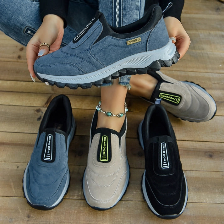 🔷 50 % de descuento hoy ⬛⏰ Textura de gamuza mate de primera calidad; marca australiana de lujo; suaves y cómodos; fáciles de poner y quitar 🦶 Calzado ergonómico correctivo para caminar