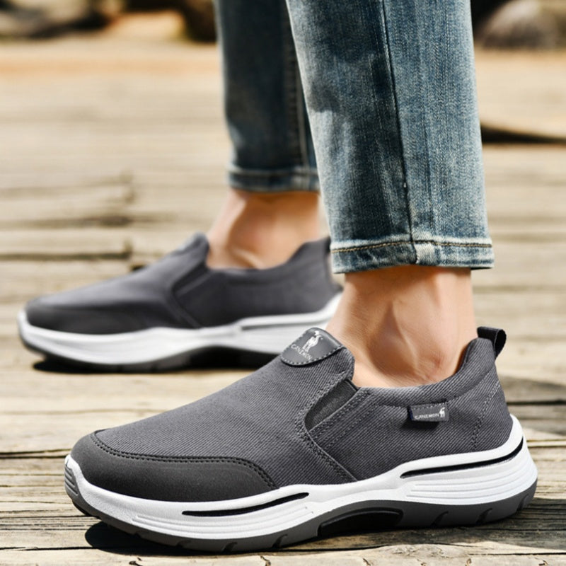 🔥 Zapatos ortopédicos con diseño ergonómico ⏰ Zapatos de lona ligeros y transpirables 👞 Proporcionan sujeción al arco del pie para caminar sin dolor
