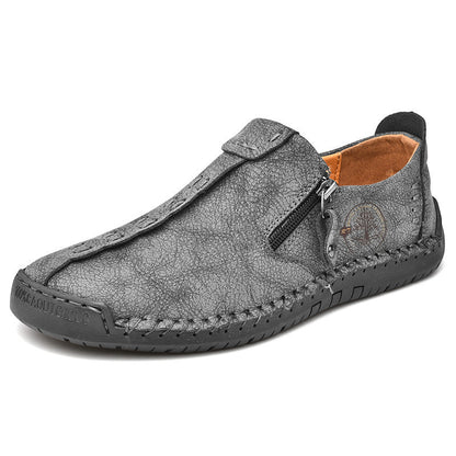 Zapatos ortopédicos cómodos y informales — piel de vacuno italiana mate, con soporte para el arco