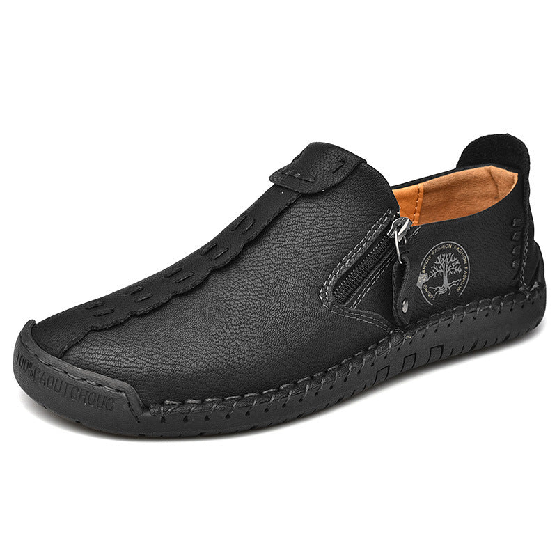 Zapatos ortopédicos cómodos y informales — piel de vacuno italiana mate, con soporte para el arco