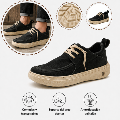 🎉 ¡50% de descuento hoy, termina pronto! 🐂 Zapatos ortopédicos para hombre, hechos a mano con auténtica piel de vaca australiana 👞 Soporte para el arco del pie - Impermeables y antideslizantes ✅ Cómodos para caminar