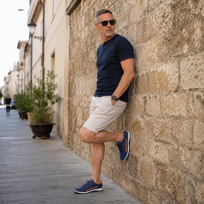 🎁 Oferta especial: 50% de descuento 🎁 Zapatos ortopédicos de cuero auténtico para hombre — Cosidos a mano 👟 Impermeables y antideslizantes ✅ Soporte para el arco — Caminar con comodidad