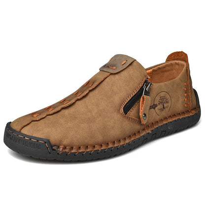Zapatos ortopédicos cómodos y informales — piel de vacuno italiana mate, con soporte para el arco